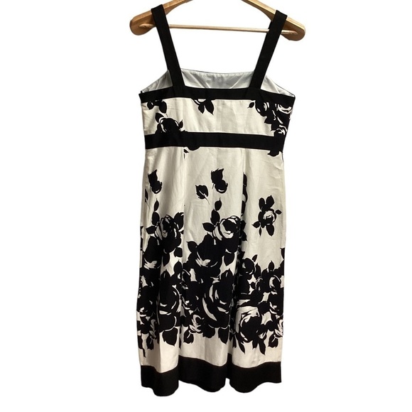 R&K originals  black‎ and white cotton/ spandex flower print size 10 - Picture 6 of 10